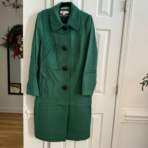 Boden Women's  Green Wool
Blend Coat Jacket / Size UK 20/ US16R - Picture 7 of 9